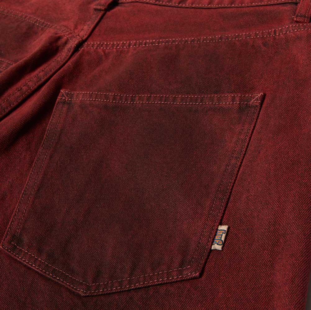 Huf Cromer Washed Pants Lava Red