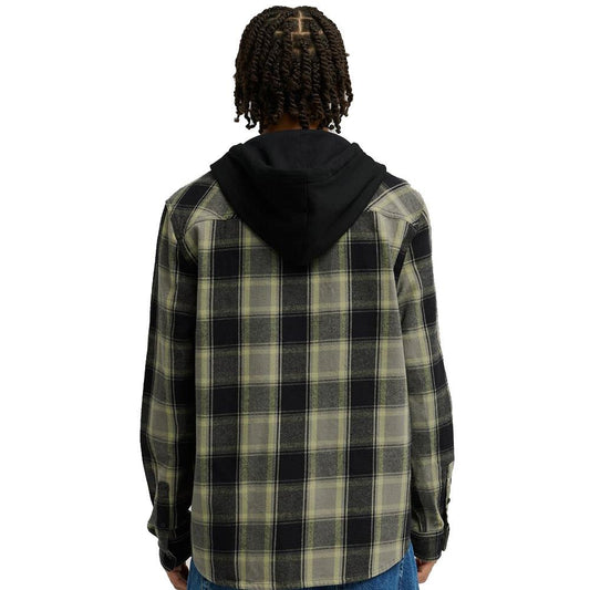 DC Shoe Co Ruckus Black Hooded Long Sleeve Shirt