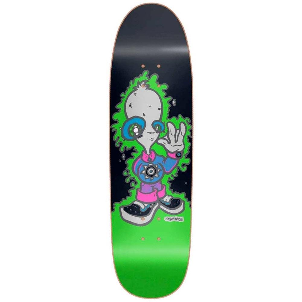 New Deal Montesi Alien SP Skateboard Deck Neon 9"