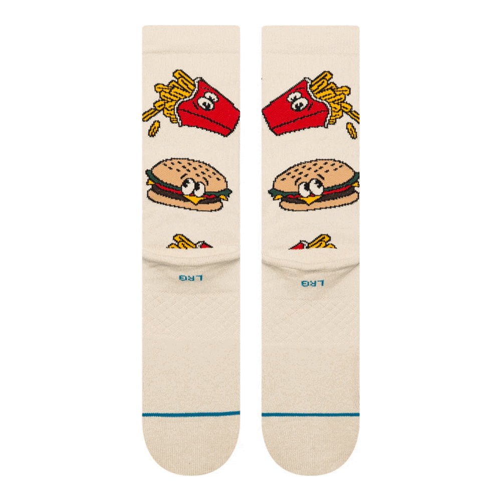 Stance Combo Meal Crew Socks Tan Large Uk7-11