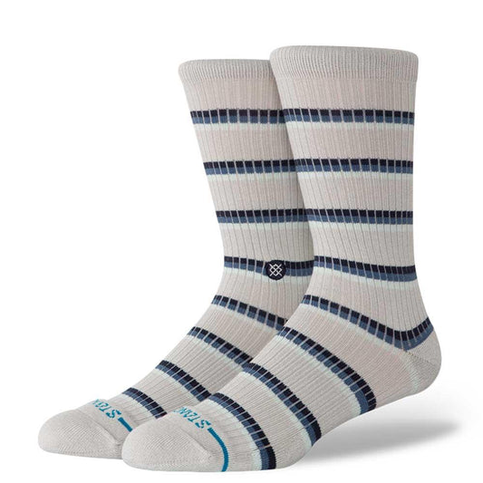 Stance Socks Multistripe Ribbed Crew Large