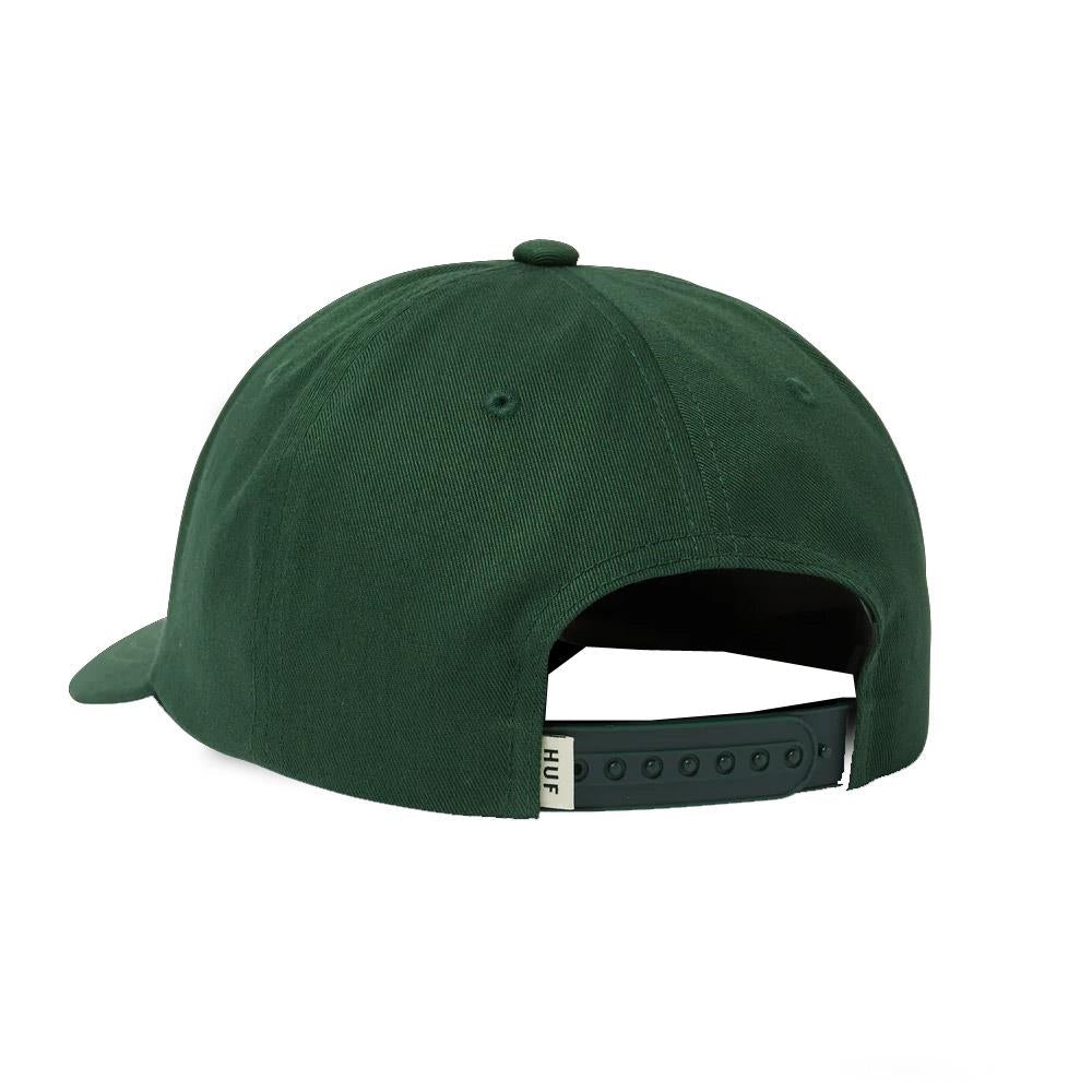 HUF Arch 6 Panel CV Snapback Forest Green
