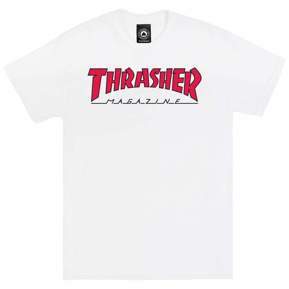 White on sale thrasher shirt