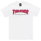 Thrasher Magazine T-Shirt Outlined White/Red