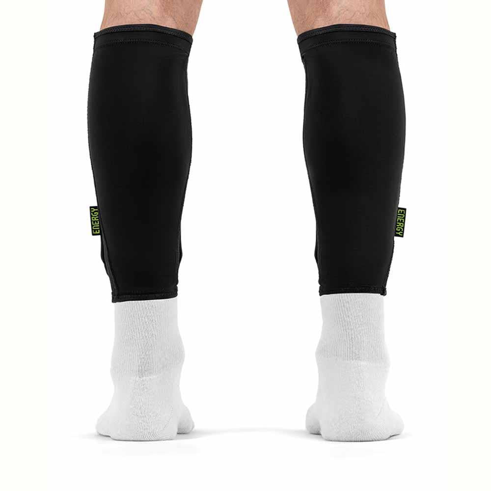 REKD Energy Covert Shin Impact Guards Black Long