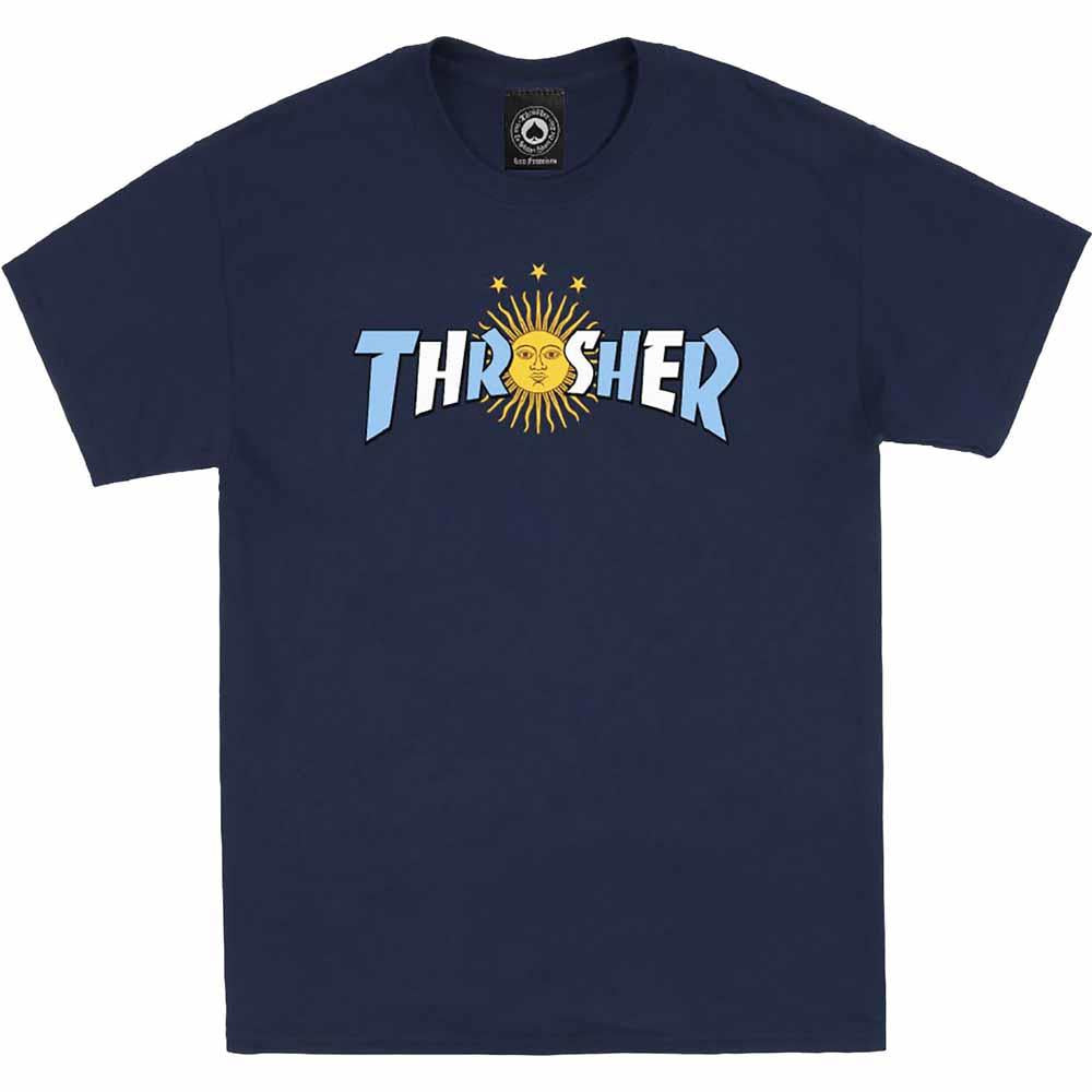 Thrasher Magazine Argentina Estrella Navy T-shirt