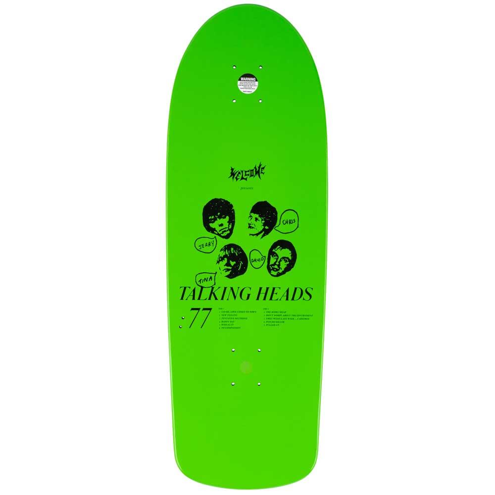 Welcome Skateboards X Talking Heads Psycho Deck Green Dip 10.1"