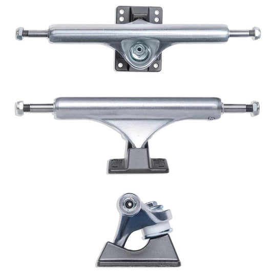 Slappy ST1 Hollow Lights Skateboard Trucks 6 Hole Baseplate Gunmetal 9"