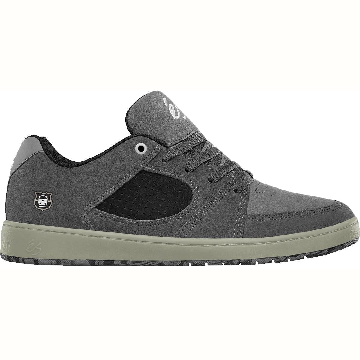 E's Accel Slim X Sants Grey Black Skate Shoes