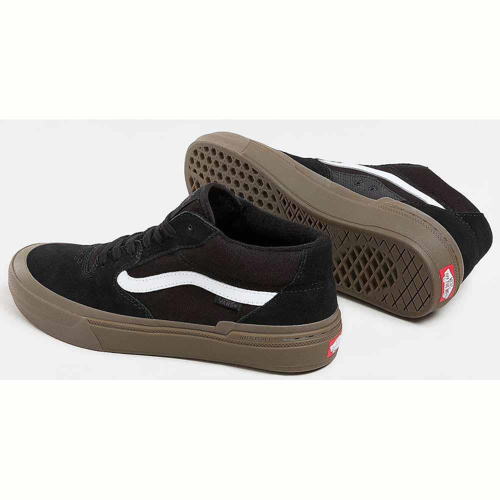 Vans BMX Style 114 Black Dark Gum Skate Shoes