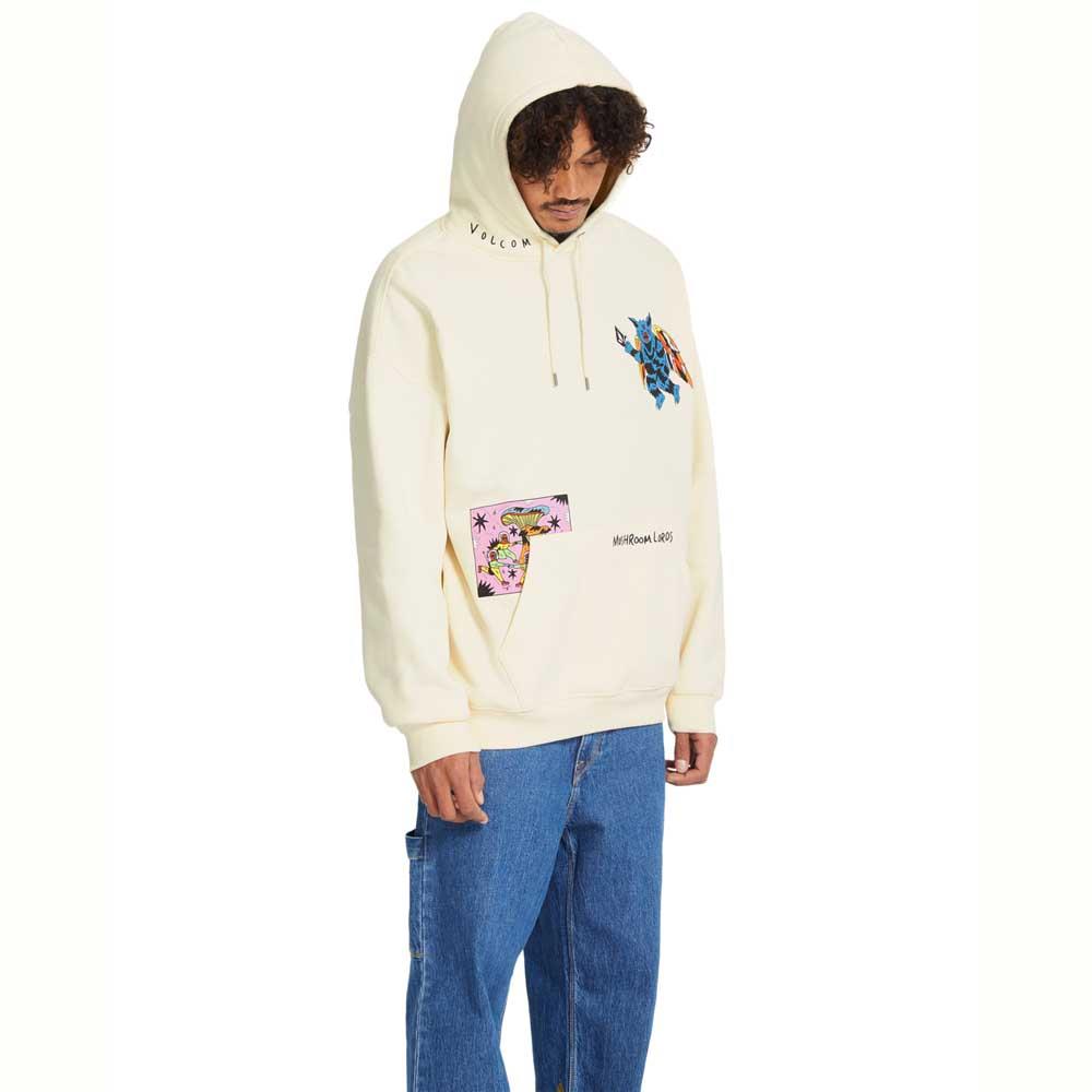 Volcom FA Bob Mollema 2 Pullover Hooded Sweatshirt Light Beige