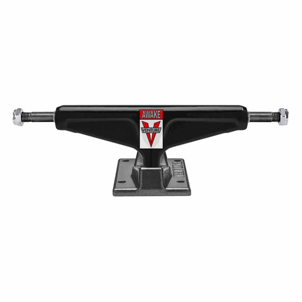 Venture 5.2 Skateboard Trucks Awake Team HI Black/Black Chrome 5.2"