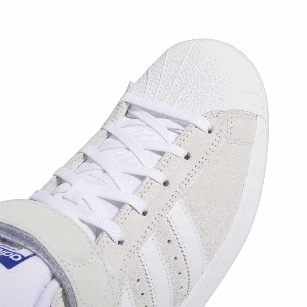 Adidas Skateboarding Pro Shell Adv Crystal Feather White Royal Blue Skate Shoes