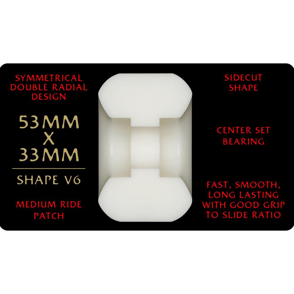Powell-Peralta Dragon Formula V6 Red Skateboard Wheels 53mm 93A