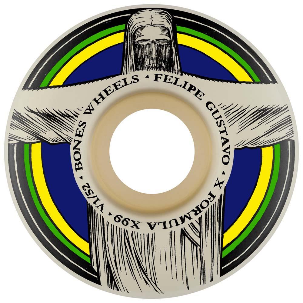 BONES X-Formula Gustavo Redeemer V1 Standard Skateboard Wheels 99A 52mm