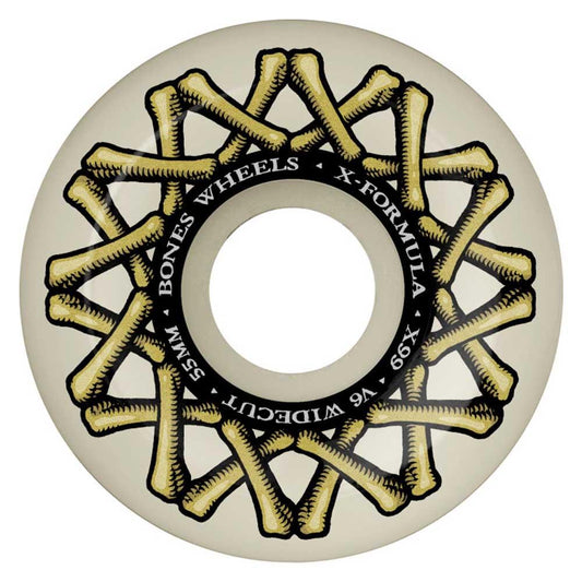 BONES™ X-Formula XF V6 Widecut Skateboard Wheels 55mm 99A