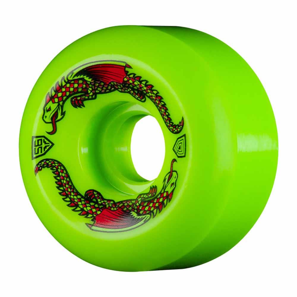 Powell Dragon Formula 93A Skateboard Wheels Green Dragons V6 56mm x 36mm