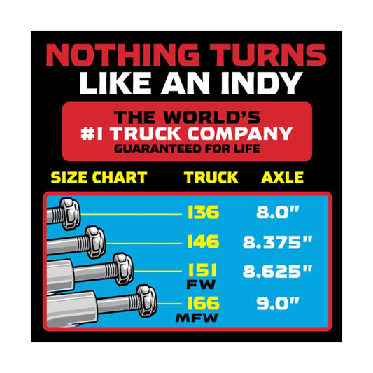 Indy Skateboard Trucks Stage 4 Standard Black 215mm