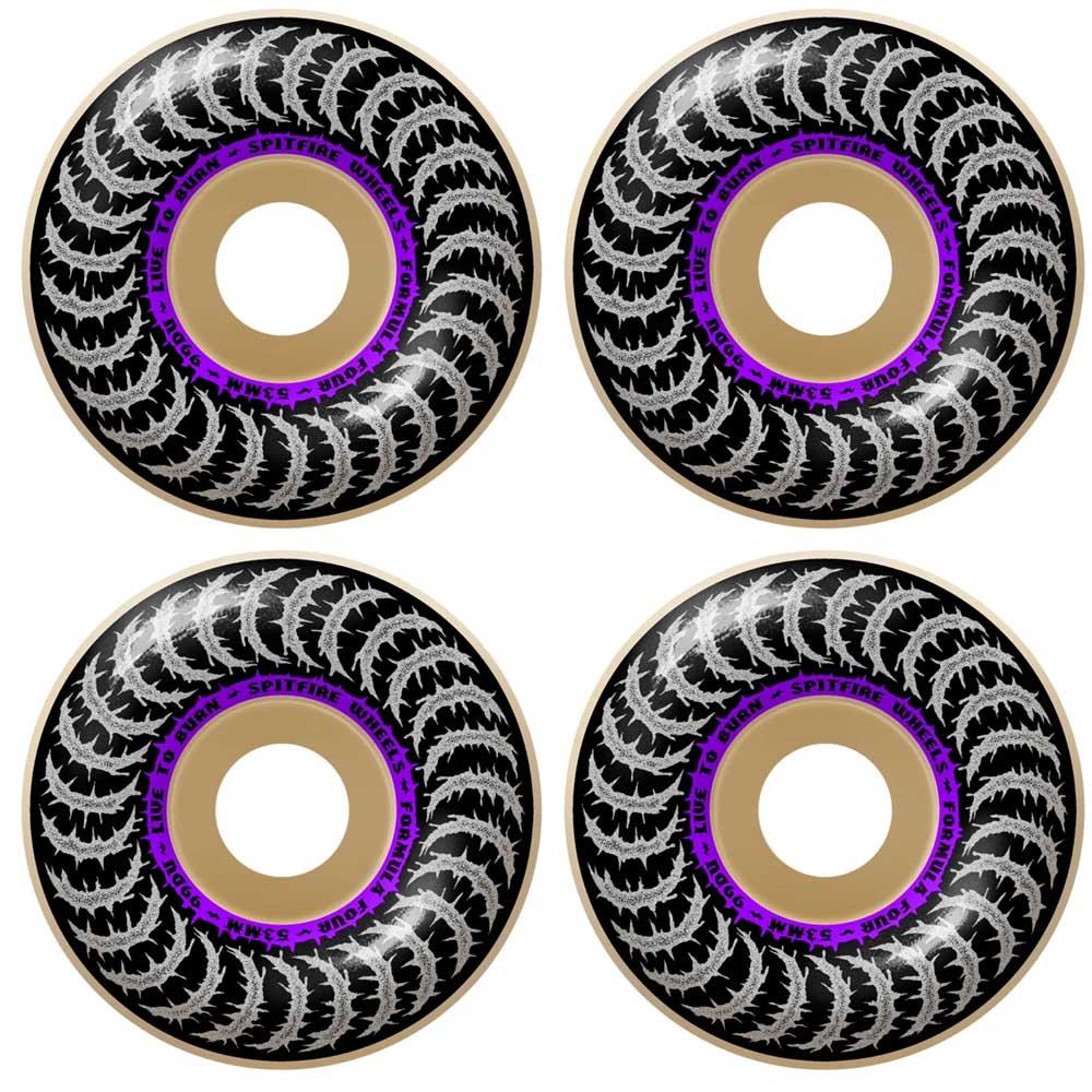 Spitfire Formula Four Skateboard Wheels Deathmask II Classic Natural 53mm 99a
