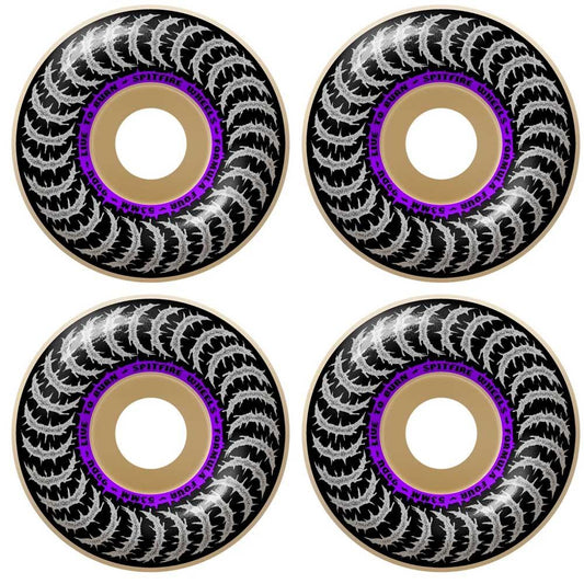 Spitfire Formula Four Skateboard Wheels Deathmask II Classic Natural 53mm 99a