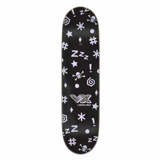 Santa Cruz VX Skateboard Deck Asta Fever Dream Black/Lilac 8"
