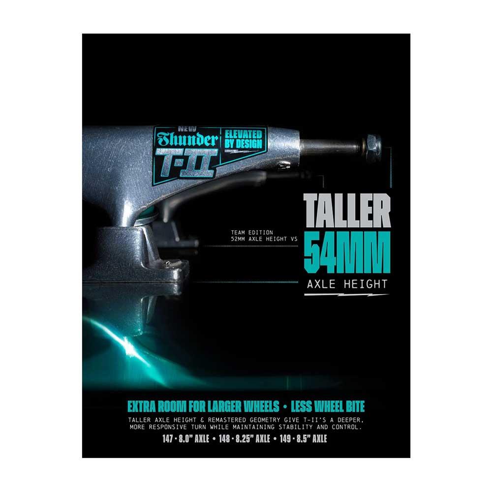 Thunder T-II Skateboard Trucks Nicole Malice Black 148 8.25"