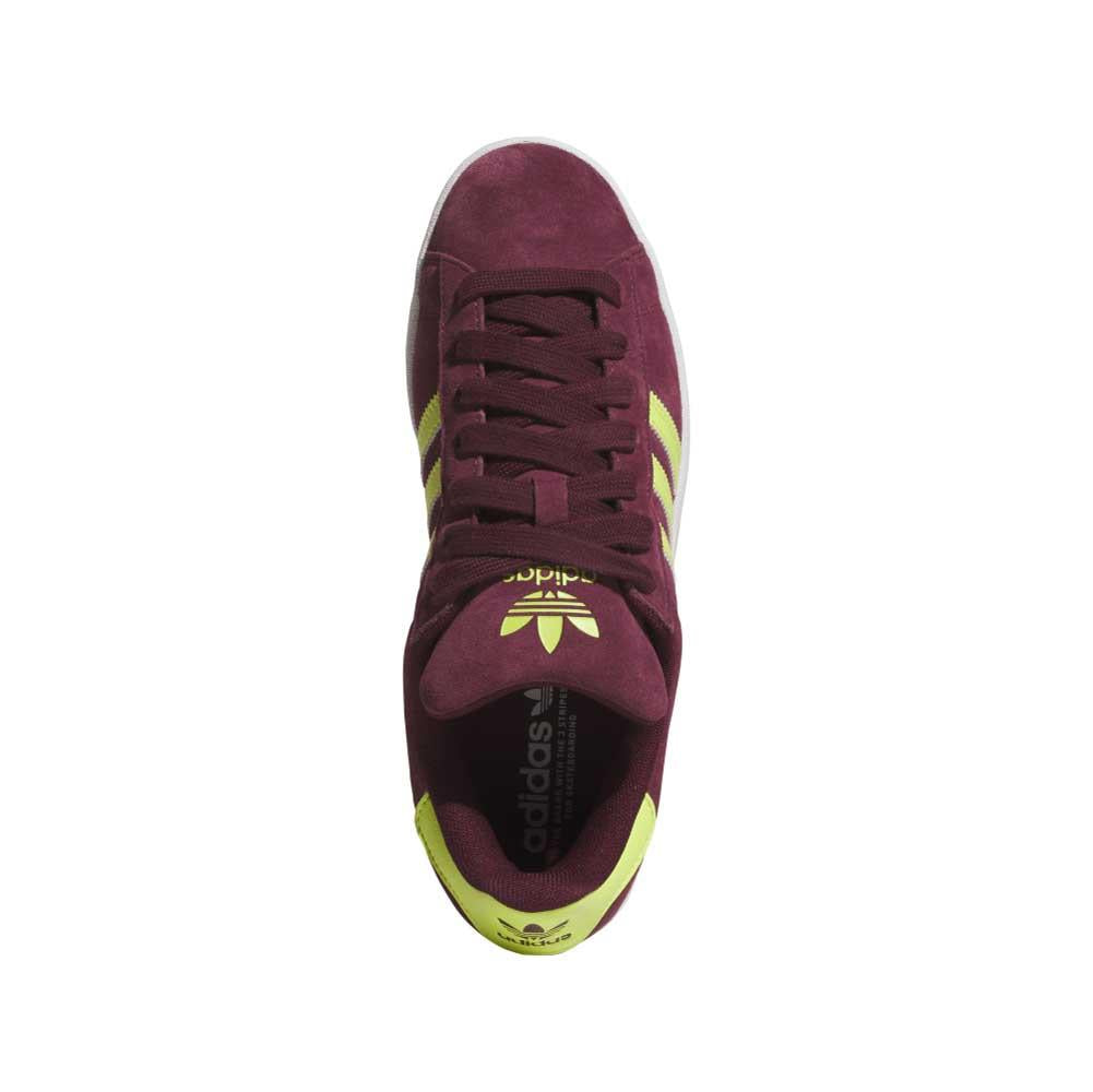 Adidas Skateboarding Campus ADV Maroon Semi Solar Yellow White Skate Shoes