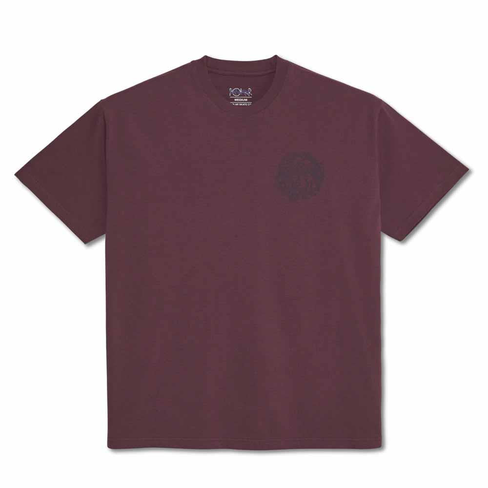 Polar Skateboards Hijack T-Shirt Plum