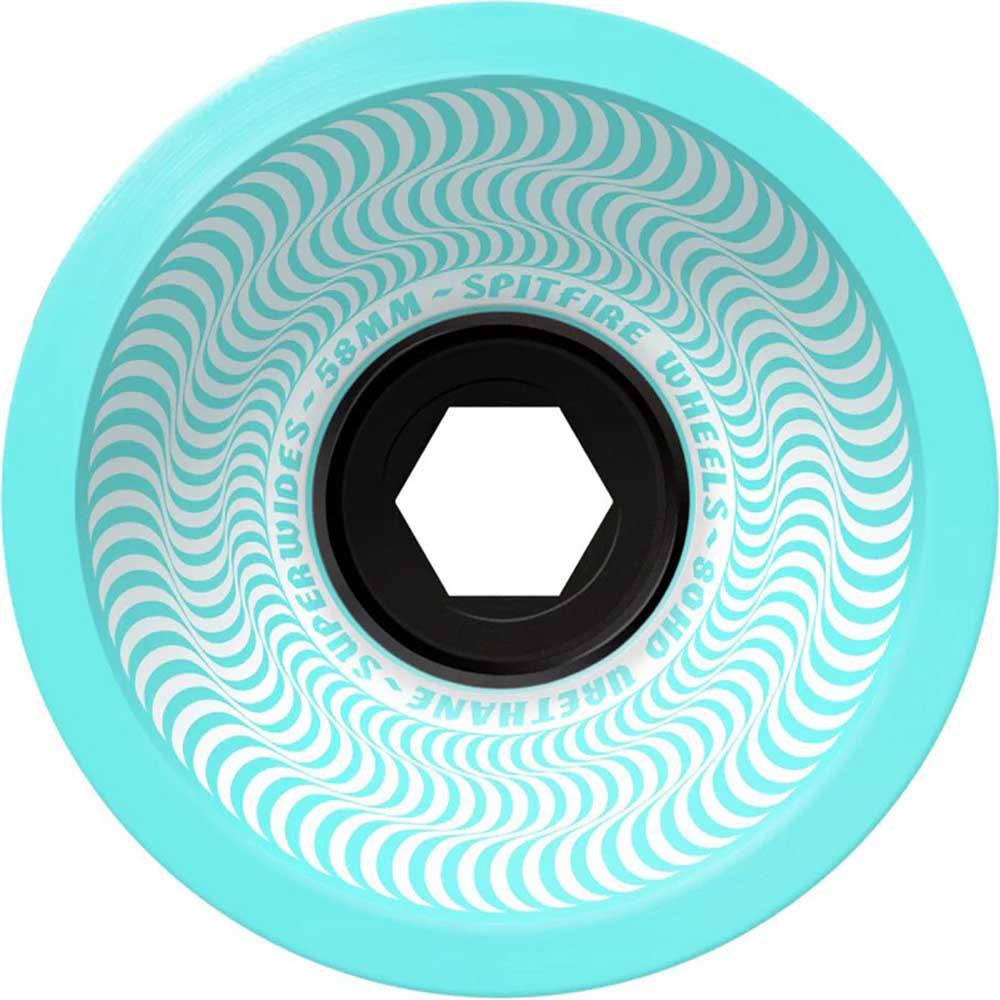 Spitfire Wheels 80HD Superwide Seafoam Blue Seafoam Blue Skateboard Wheels 58mm