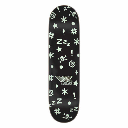 Santa Cruz VX Skateboard Deck Braun Fever Dream Black/Green 8.25"