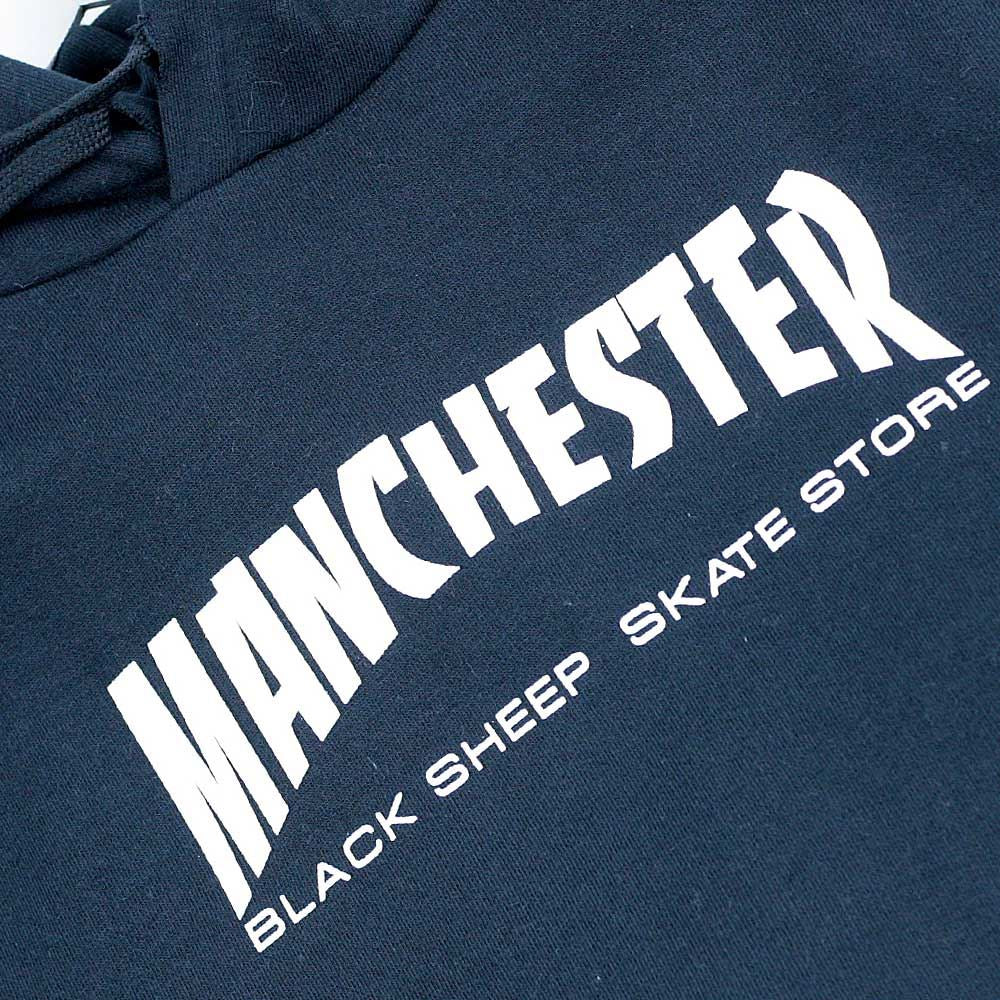 Black Sheep Manchester Thrasher Hooded Sweatshirt Black