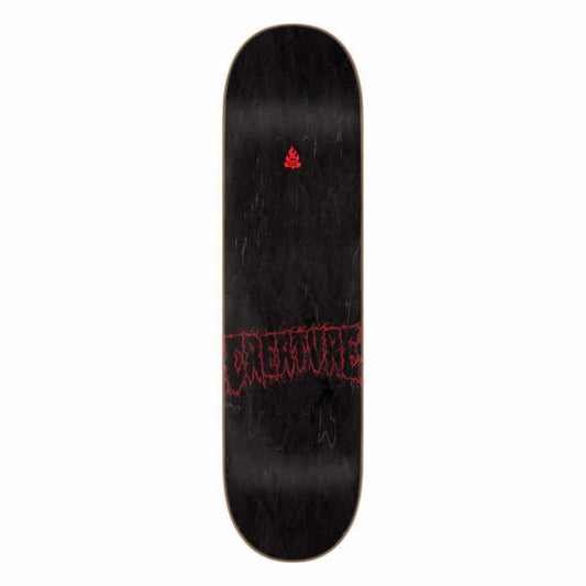 Creature Skateboard Deck Toxica LG 7Ply Birch Black/Red/Grey 8.25"