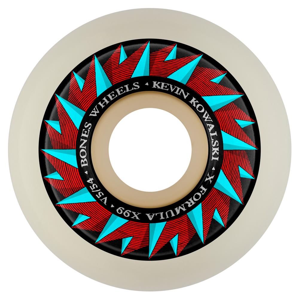 BONES Skateboard Wheels X-Formula V5 Sidecut 99A Kowalski Against the Grain 54mm