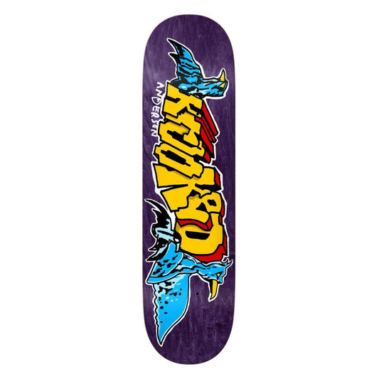 Krooked Skateboard Deck Manderson Raptors Assorted 8.38"