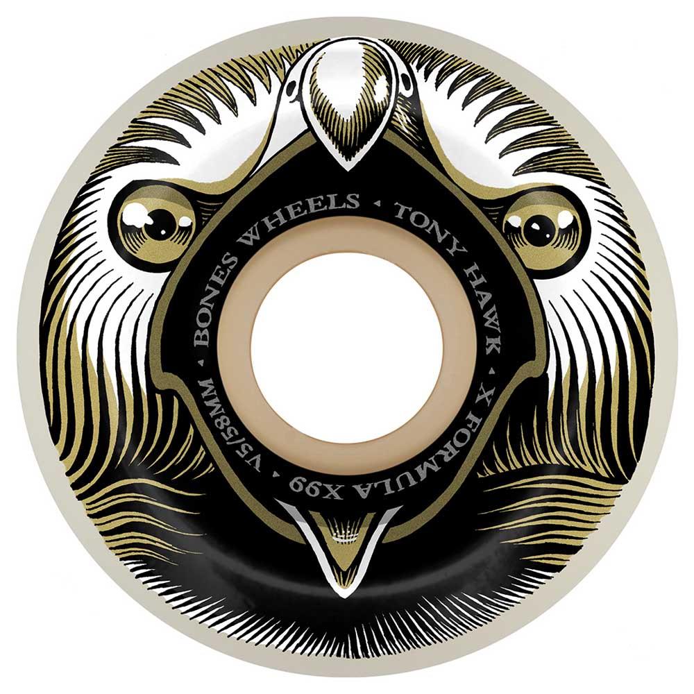 BONES Wheels Hawk 'Beak & Destroy' V5 Sidecut X-Formula Skateboard Wheels 58mm 99a