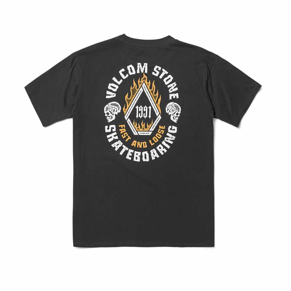 Volcom Skate Vitals Fast N Loose T-Shirt Stealth Grey