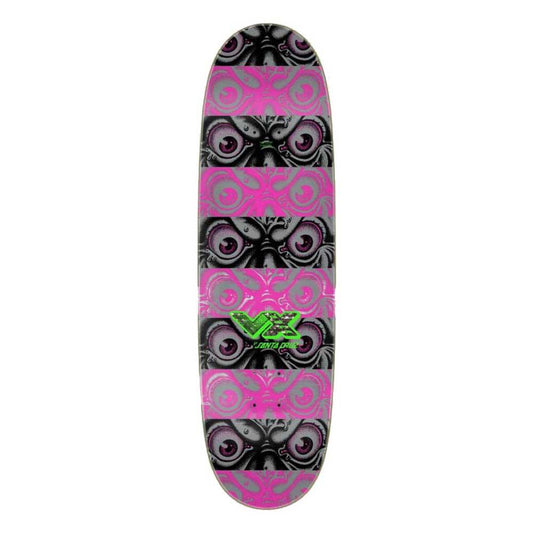 Santa Cruz VX Roskopp Macro Silver Multi Skateboard Deck 9"