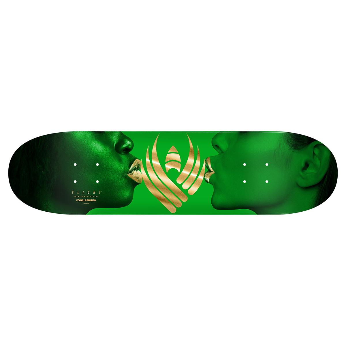 Powell Peralta KISS Flight Skateboard Deck Green Gold Foil 8.5"