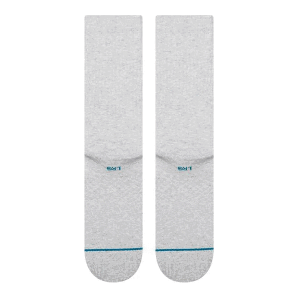 Stance Hit Me Crew Socks Heather Grey Large Uk7-11