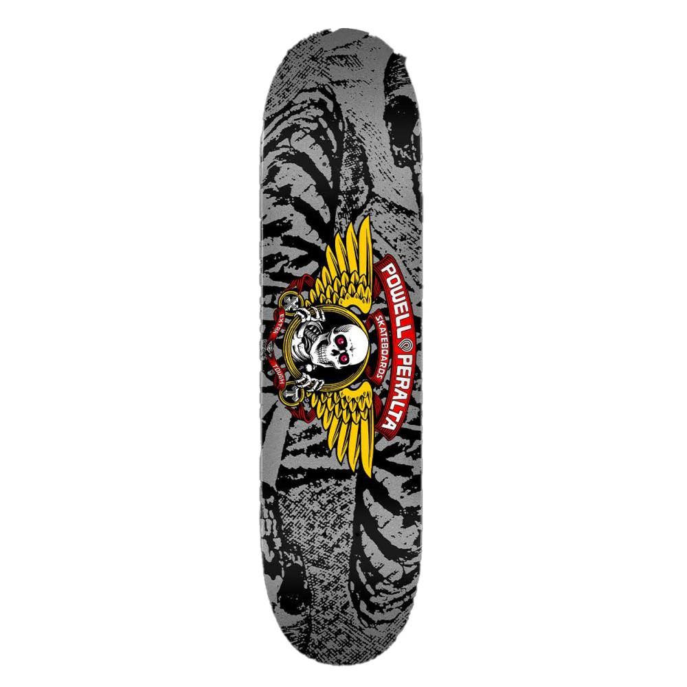 Powell Peralta Winged Ripper Black Silver Skateboard Deck 7.0"