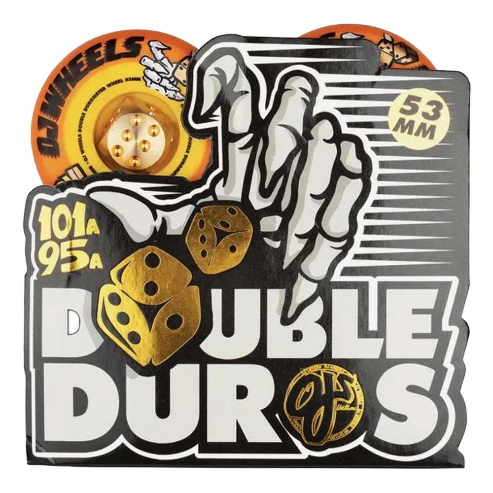 OJ Double Duro Wheels Mini Combo Skateboard Wheels 101a 95a Orange 58mm