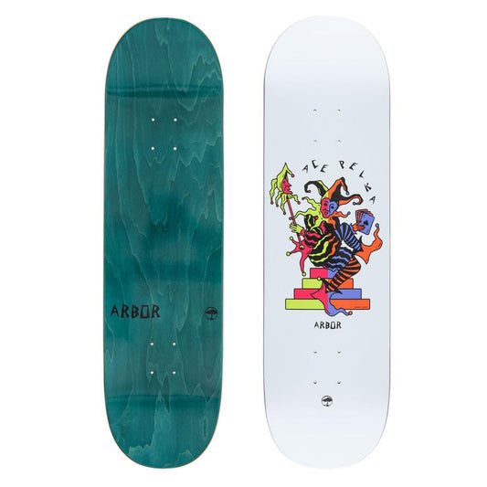 Arbor Pro Skateboard Deck Ace Pelka 8.75 Death Card Multi 8.75"