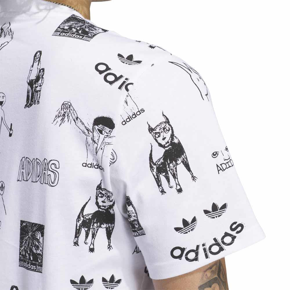 Adidas Skateboarding Jason Dill G 2 T-Shirt White Black