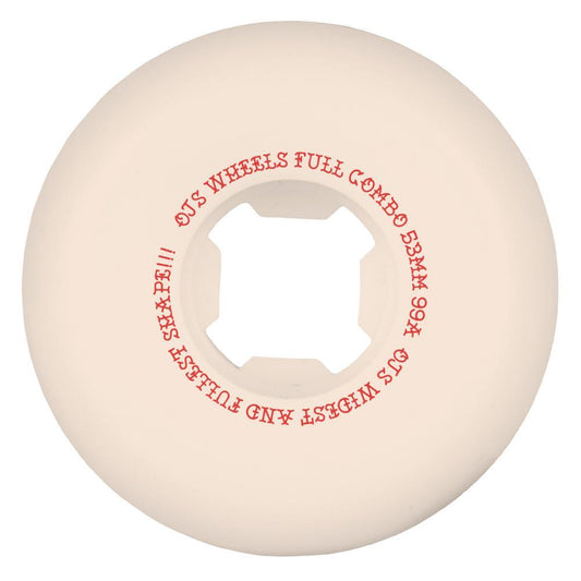 OJ Skateboard Wheels Team Elite Full Combo 99a White 53mm