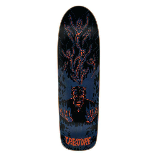 Creature Hell Skateboard Deck Blue Black 9.3"