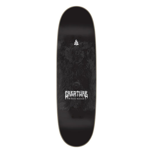 Creature VX Deck Worthington Mortem Skateboard Deck Black Silver 9"