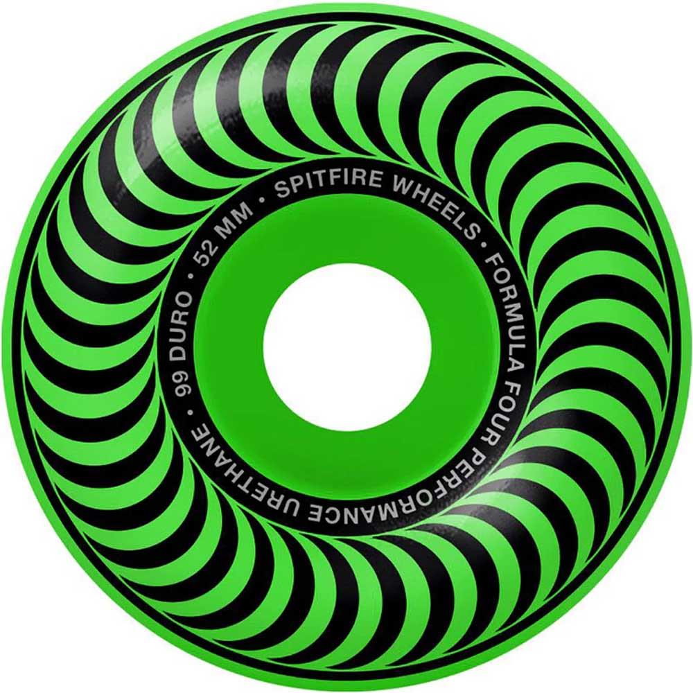 Spitfire Wheels Formula Four 99 Classics Neon Green Skateboard Wheels 52mm