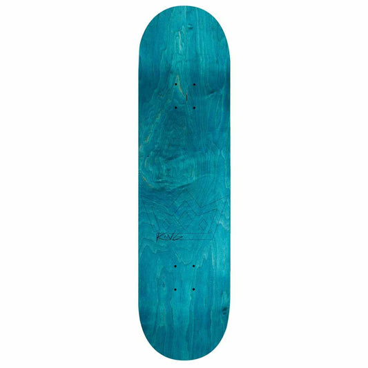 King Skateboards Team Spades Skateboard Deck Black Mirror Chrome 8.38"