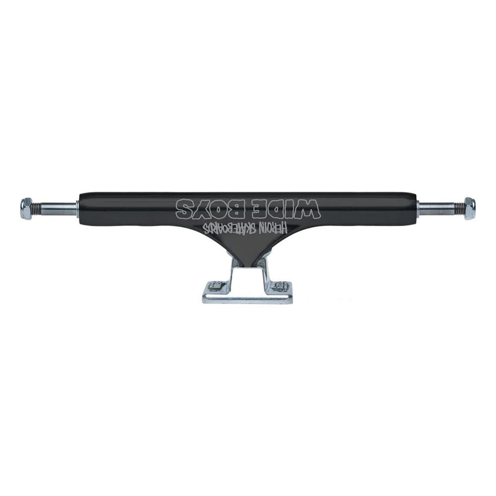 Slappy Skateboard Trucks ST1 Hollow Wide Boy Polished Black 11