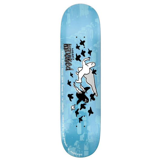 Krooked Skateboard Deck Worrest Sth Bound Blue/White 8.25 "